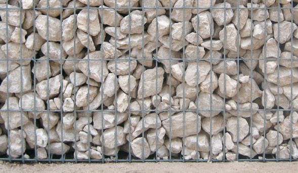 Gabion kerítés és támfal - Bianco Zandobbio