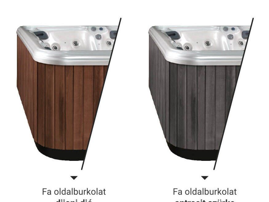 Thermowood fa oldalburkolat antracit, vagy Dijoni dió színben